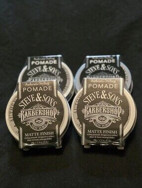 Steve & Sons Matte Finish Authentic Styling Pomade Bundle Of 4